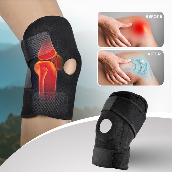 Open-Patella Knee Brace