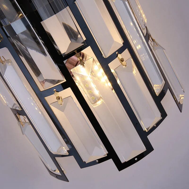 Elara Crystal Wall Lamp with Vintage Charm and K9 Crystals