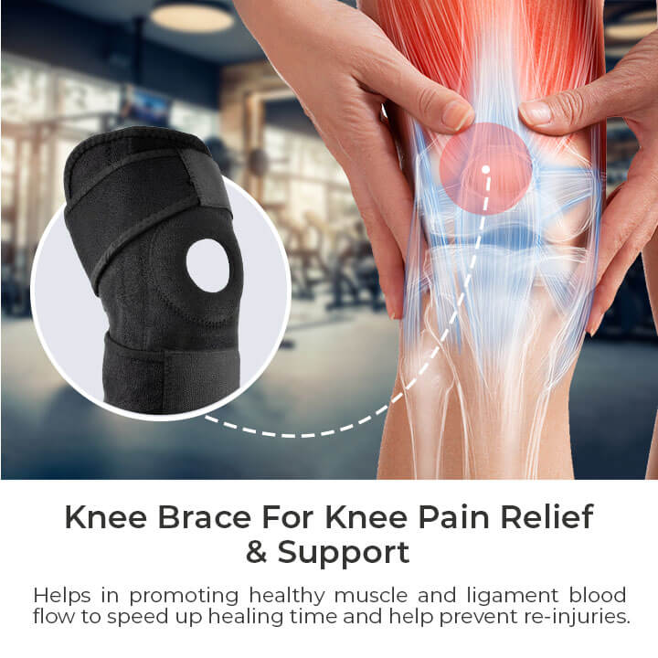 Open-Patella Knee Brace