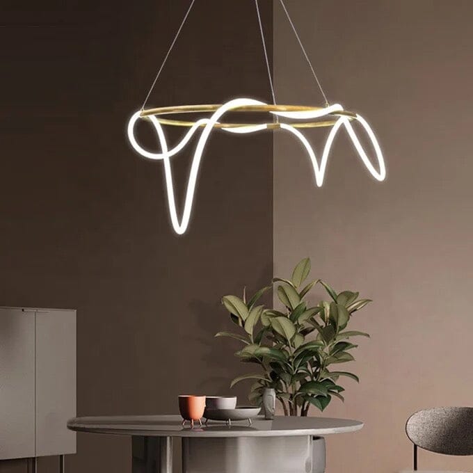 Novais Spiral Pendant Light For Modern Interiors With LED Glow