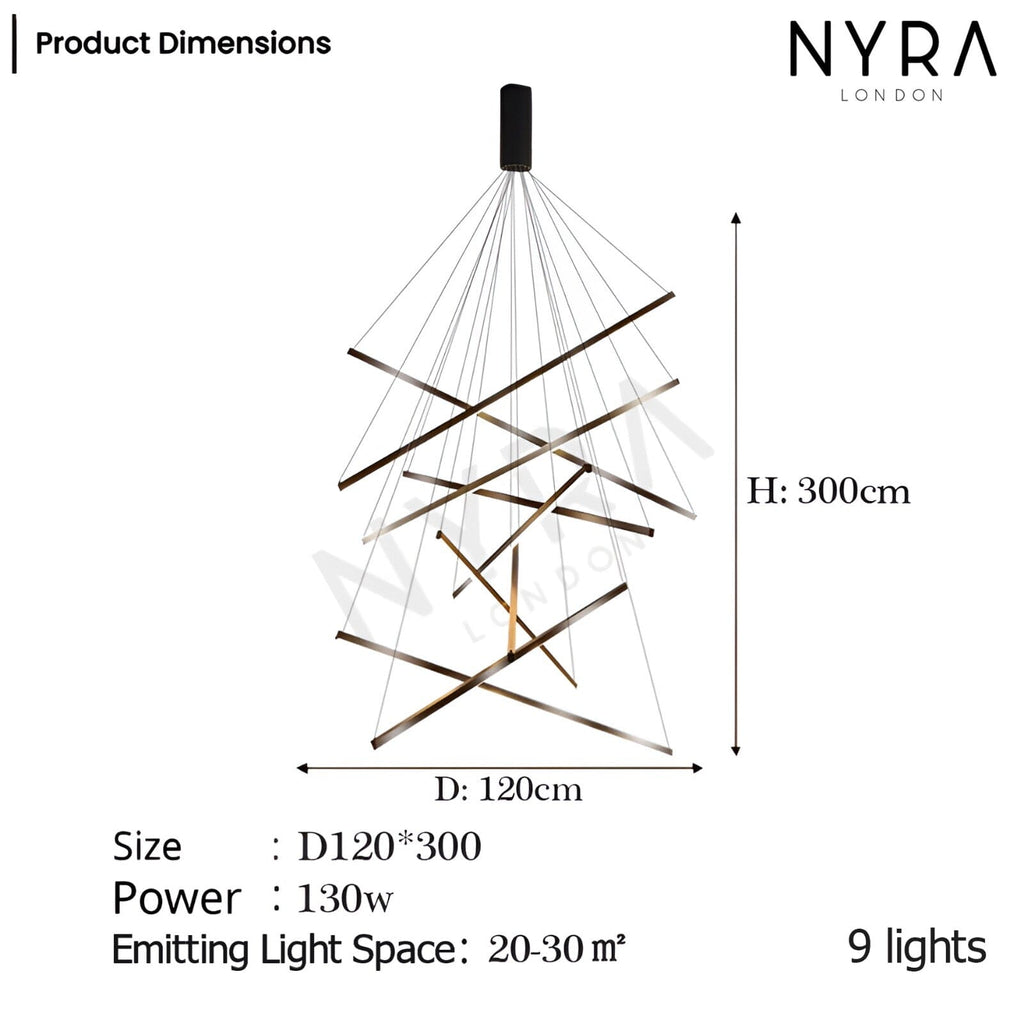 Alvora | Contemporary Duplex Chandelier