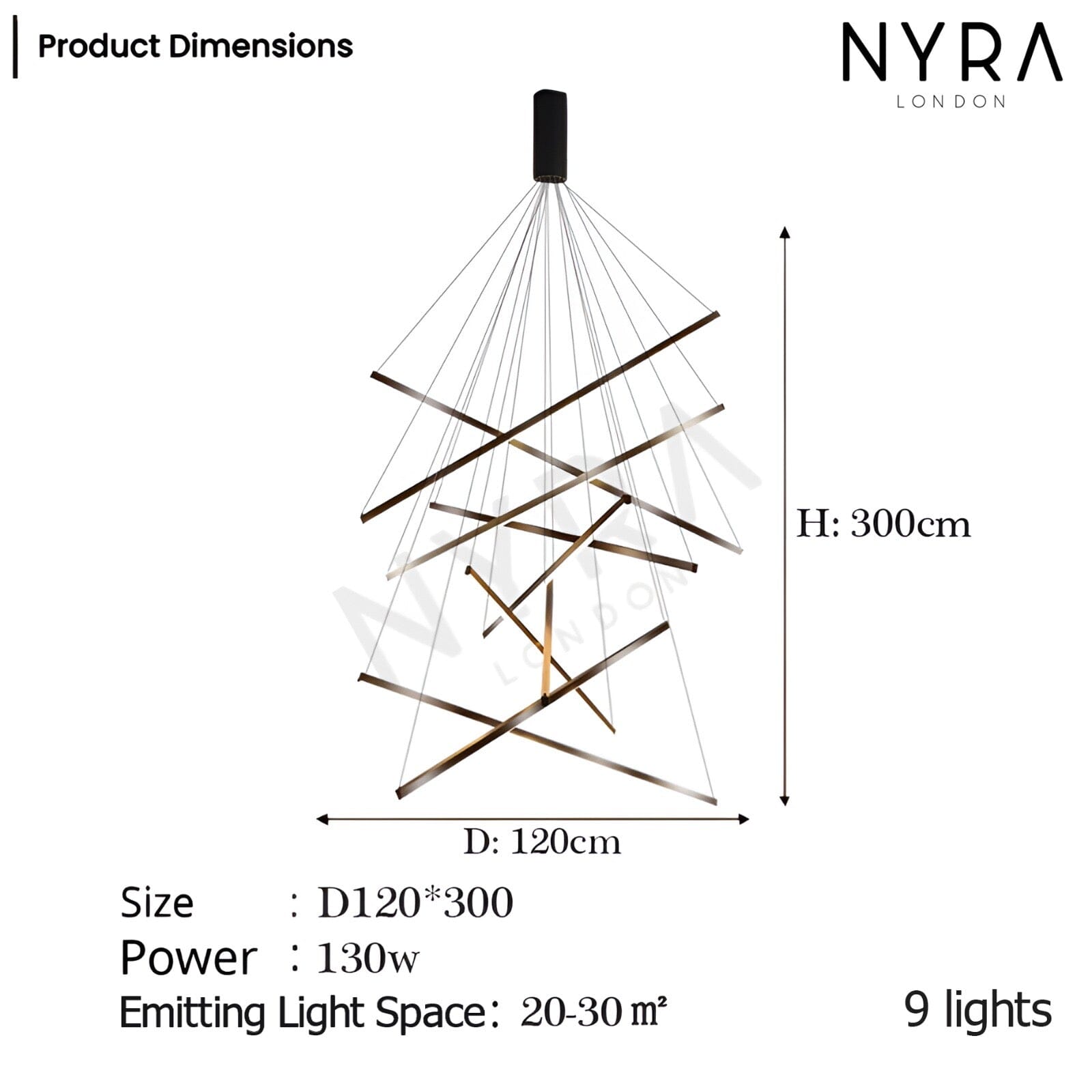 Alvora | Contemporary Duplex Chandelier