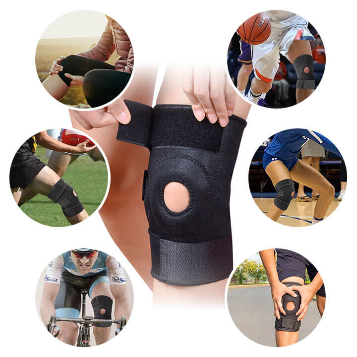 Open-Patella Knee Brace