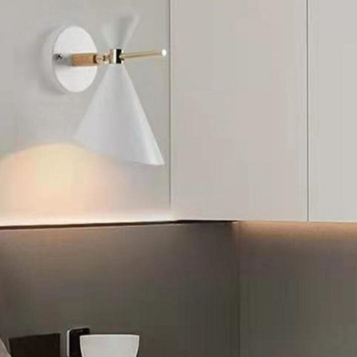 Kirrea Minimal Scandinavian Wall Lamp With Horn Shade