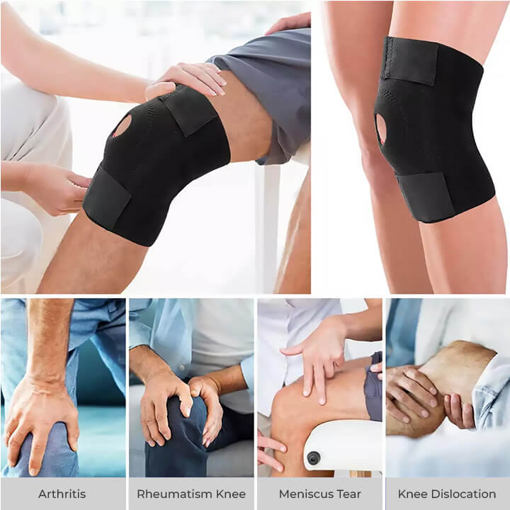 Open-Patella Knee Brace