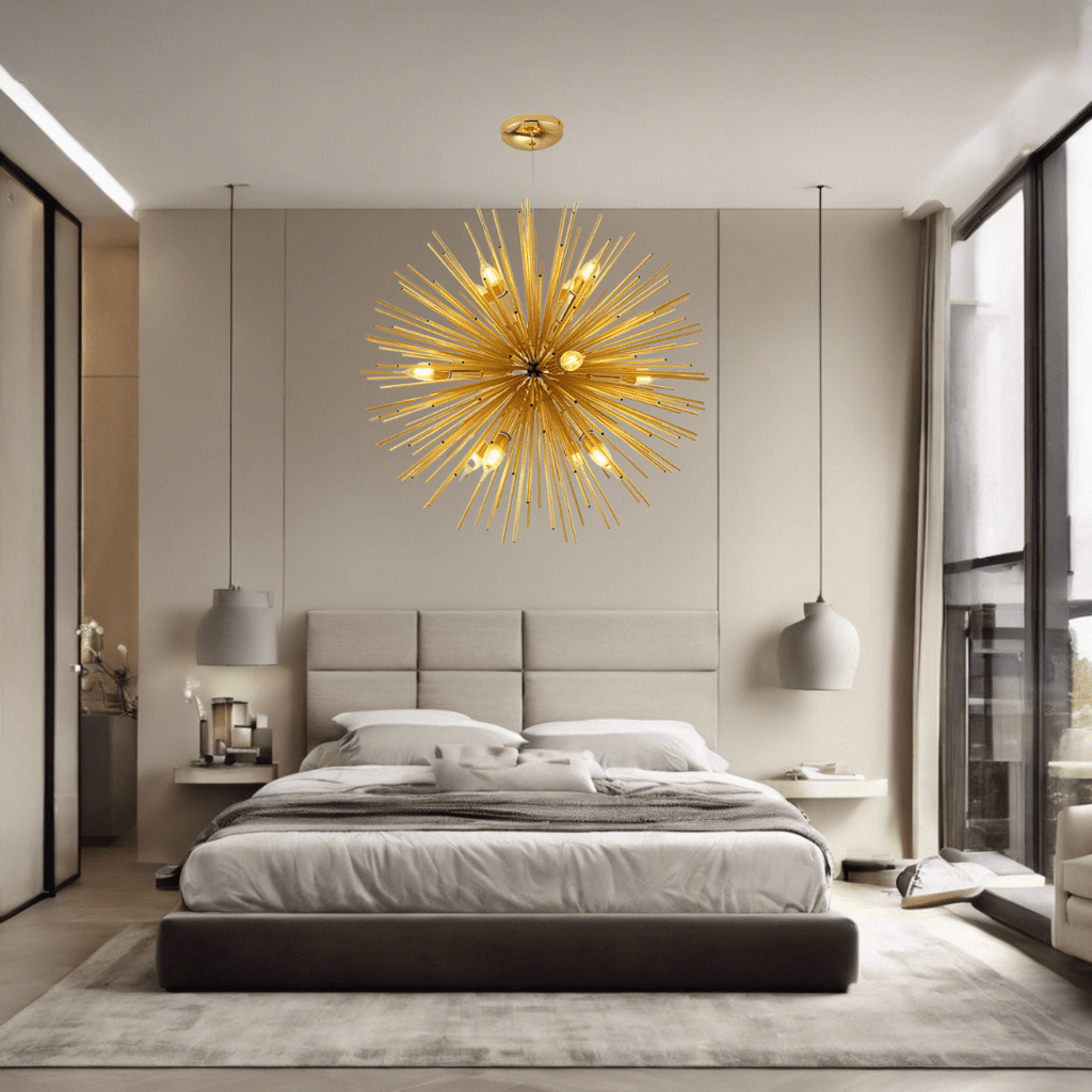 VeroLux Postmodern Firework Chandelier With Dynamic Light Play For Living Rooms