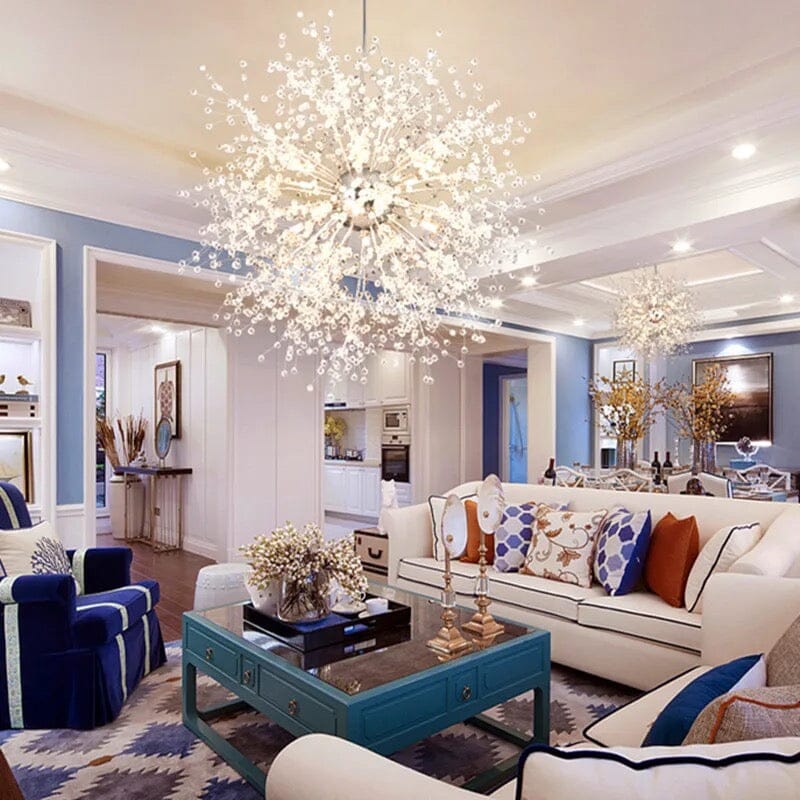 Moderne løvetann krystall pendellampe