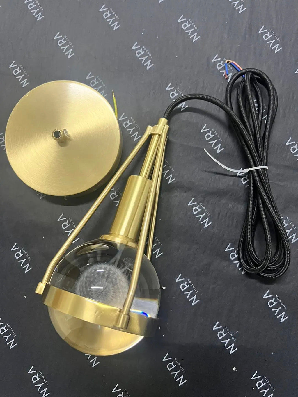 Elara Nordic Gold Pendant Lights With Dandelion Center Glow