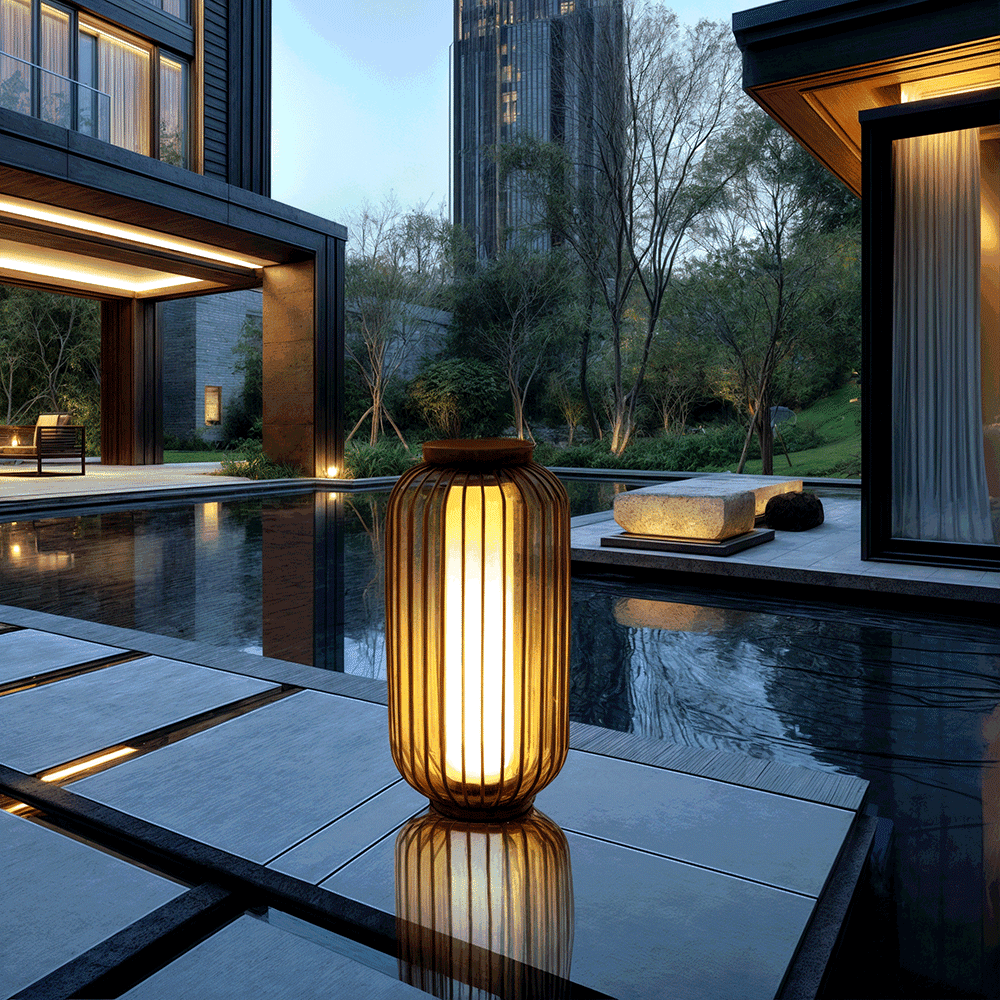 Novae Cage Lanterns Waterproof Outdoor Lighting for Patios