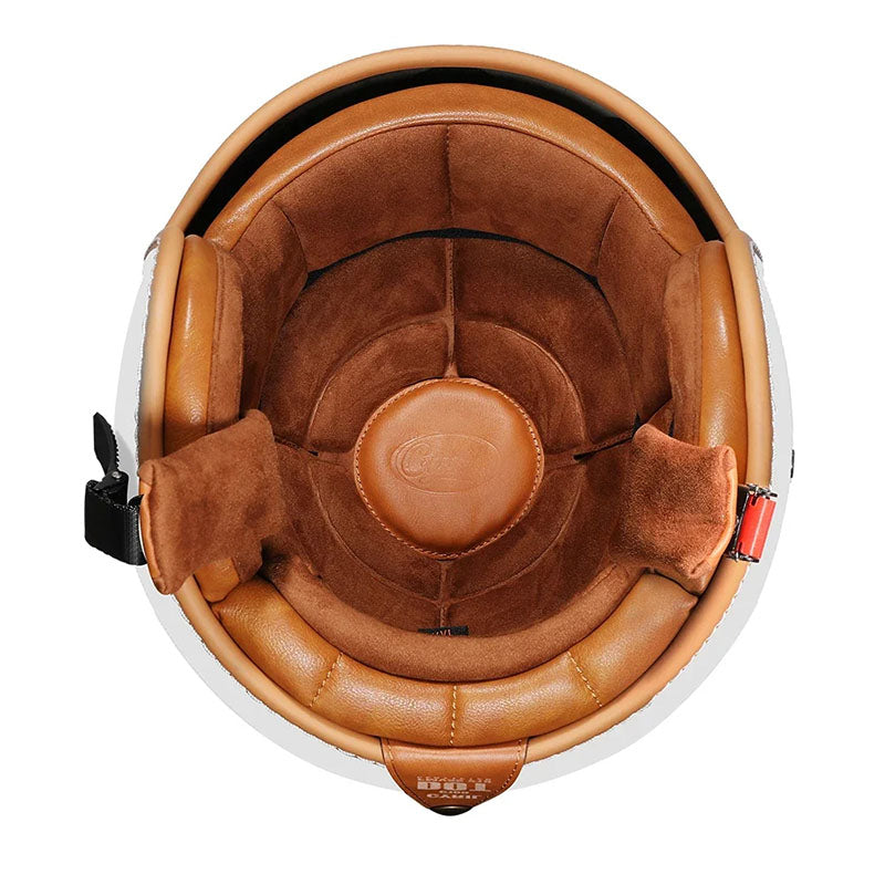 Retro přilba JetLite s otevřenou přilbou KA2