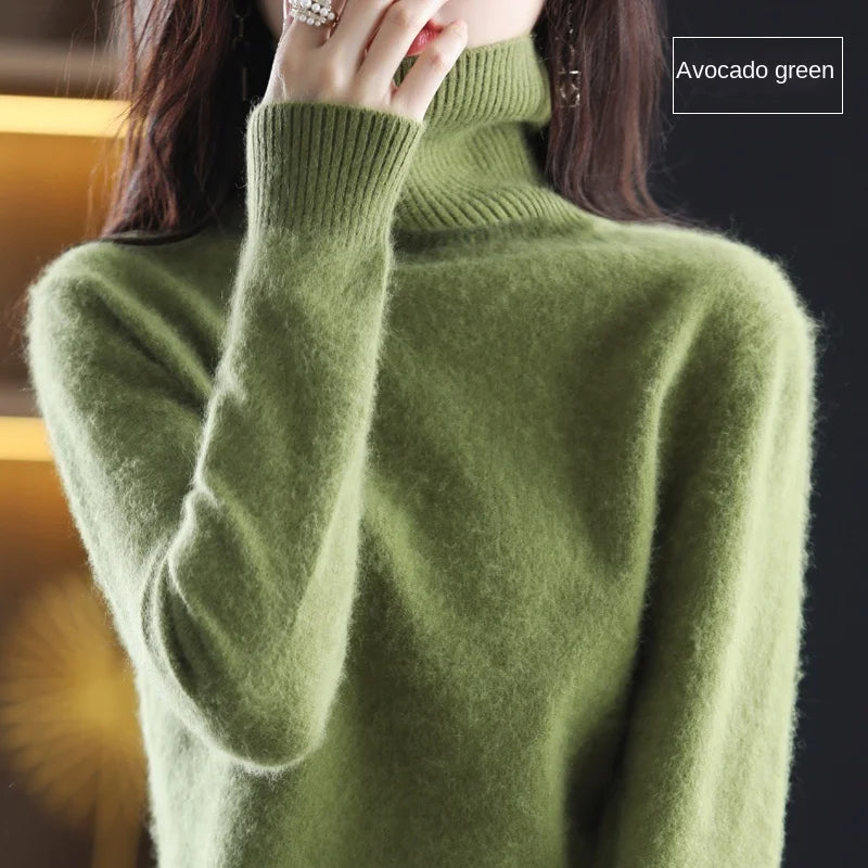 100% Cashmere - Luxury Turtleneck Plush Sweater – Soft Warm Winter Pullover for Effortless Everyday Style 12