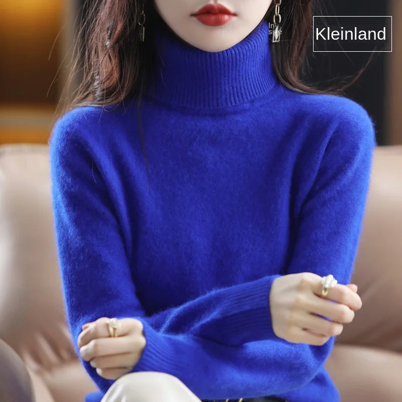 100% Cashmere - Luxury Turtleneck Plush Sweater – Soft Warm Winter Pullover for Effortless Everyday Style 14