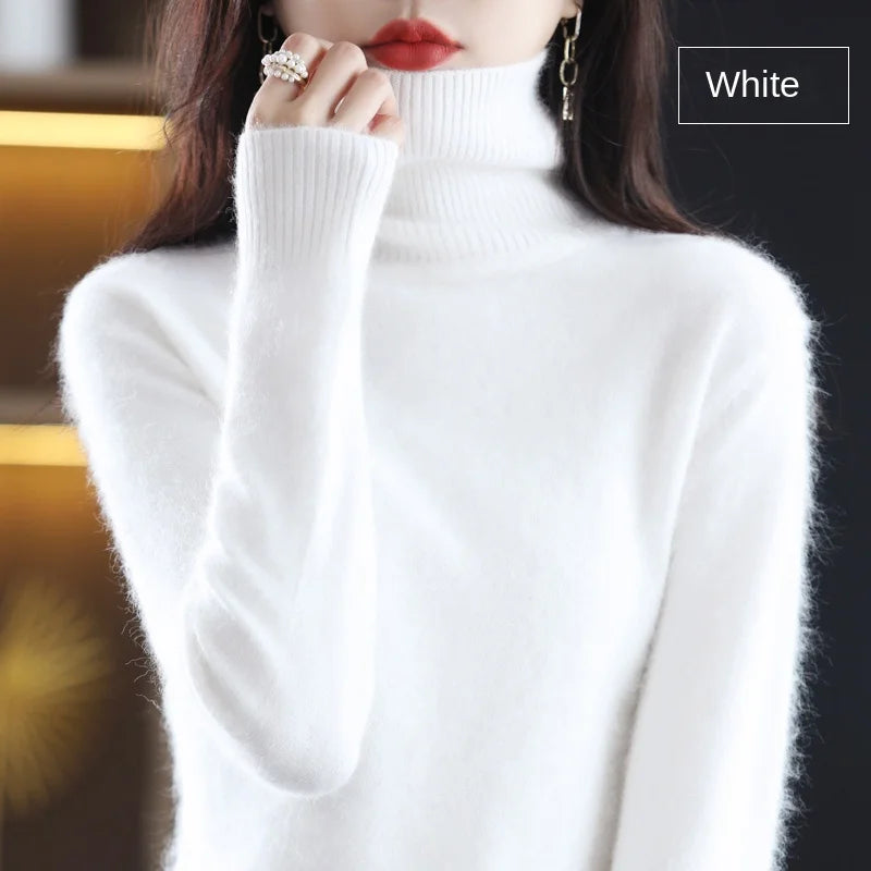 100% Cashmere - Luxury Turtleneck Plush Sweater – Soft Warm Winter Pullover for Effortless Everyday Style 19