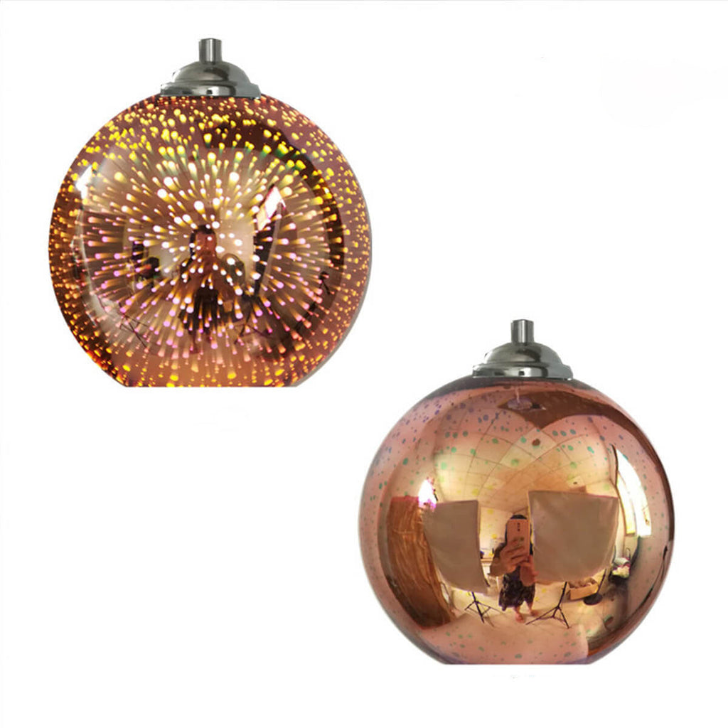 Modern Creative 3D Colorful Magical Glass 1-Light Dome Pendant Light lâmpada