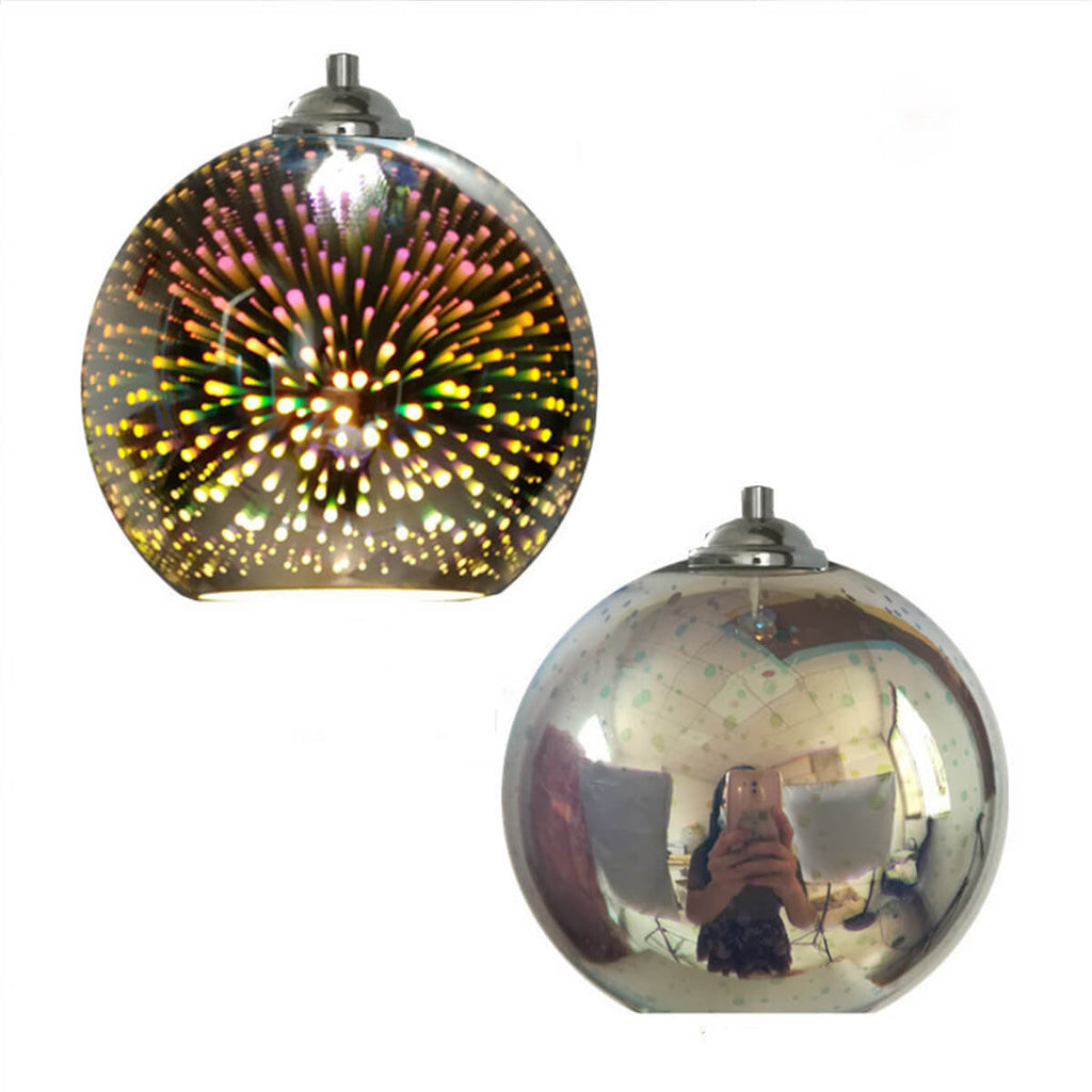 Modern Creative 3D Colorful Magical Glass 1-Light Dome Pendant Light lâmpada