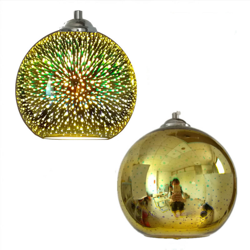 Modern Creative 3D Colorful Magical Glass 1-Light Dome Pendant Light lâmpada