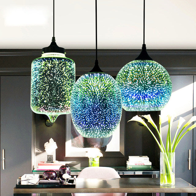 Luminara Nebula Pendant Light Crafted From Sustainable Glass Stone