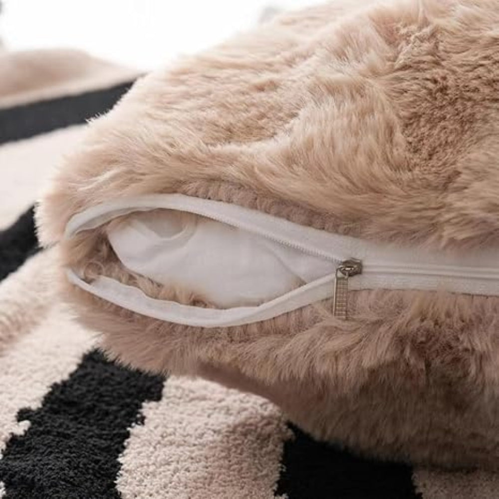 Aria Faux Rabbit Fur Cushion