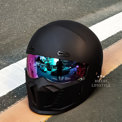 Retro Pilot Motorcycle Helmet –  DOT and ECE Approved, Timeless Look