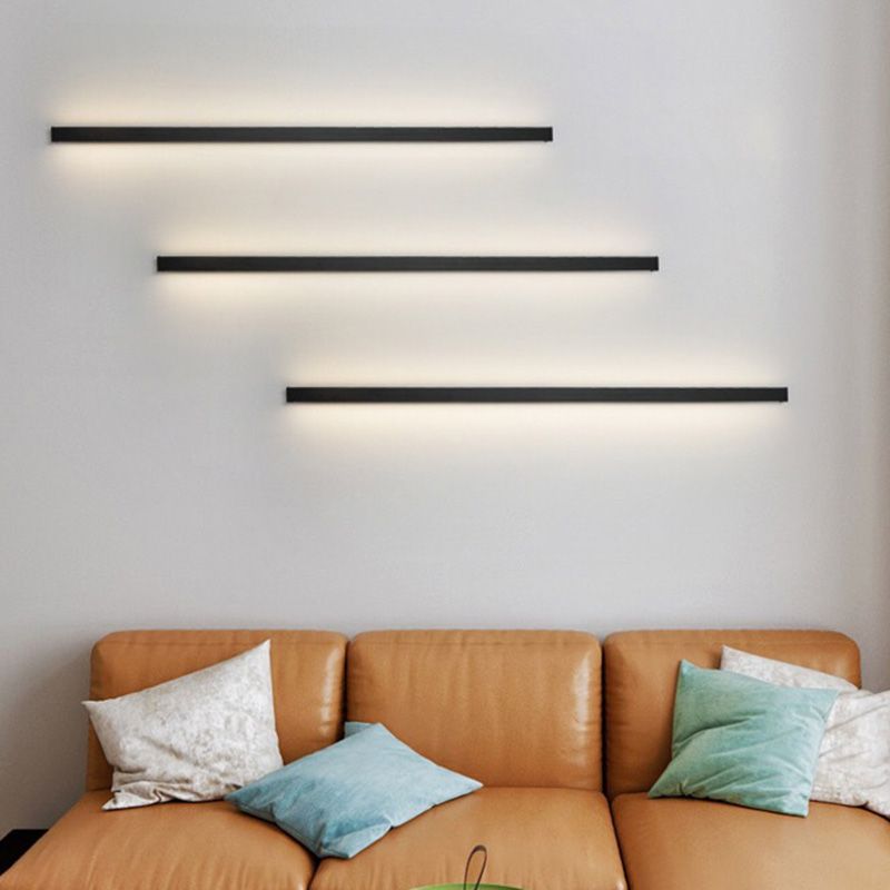 Minimalist linear wall lamp LED atmospheric lighting