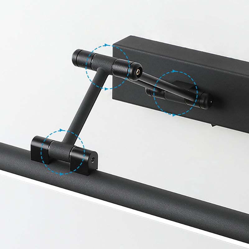 Edge minimalista LED fali lámpa fekete/fehér beltéri fürdőszoba fém