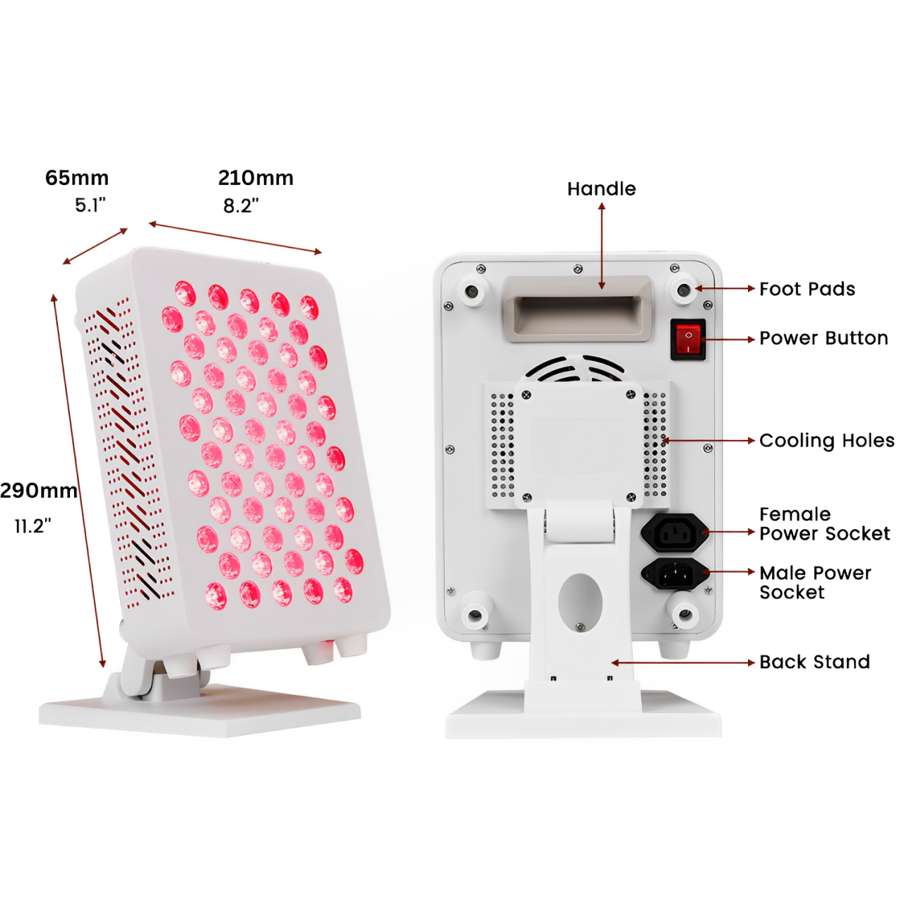 Red light therapy Tabletop Panel