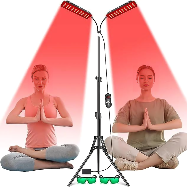 Red Light Therapy Lamp Strip Stand With 2 Heads
