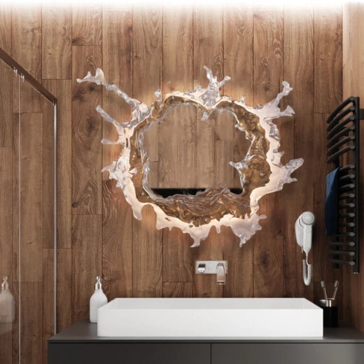 ウォータースプラッシュLEDミラーランプ