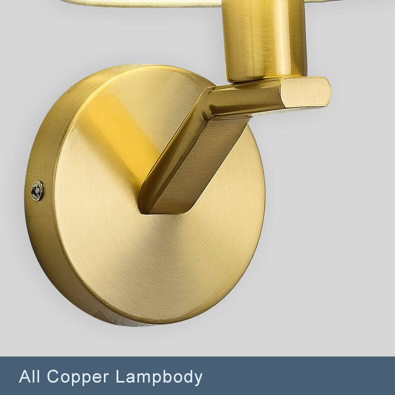 Serenova moderne stoff kuppel vegglampe med enkelt arm