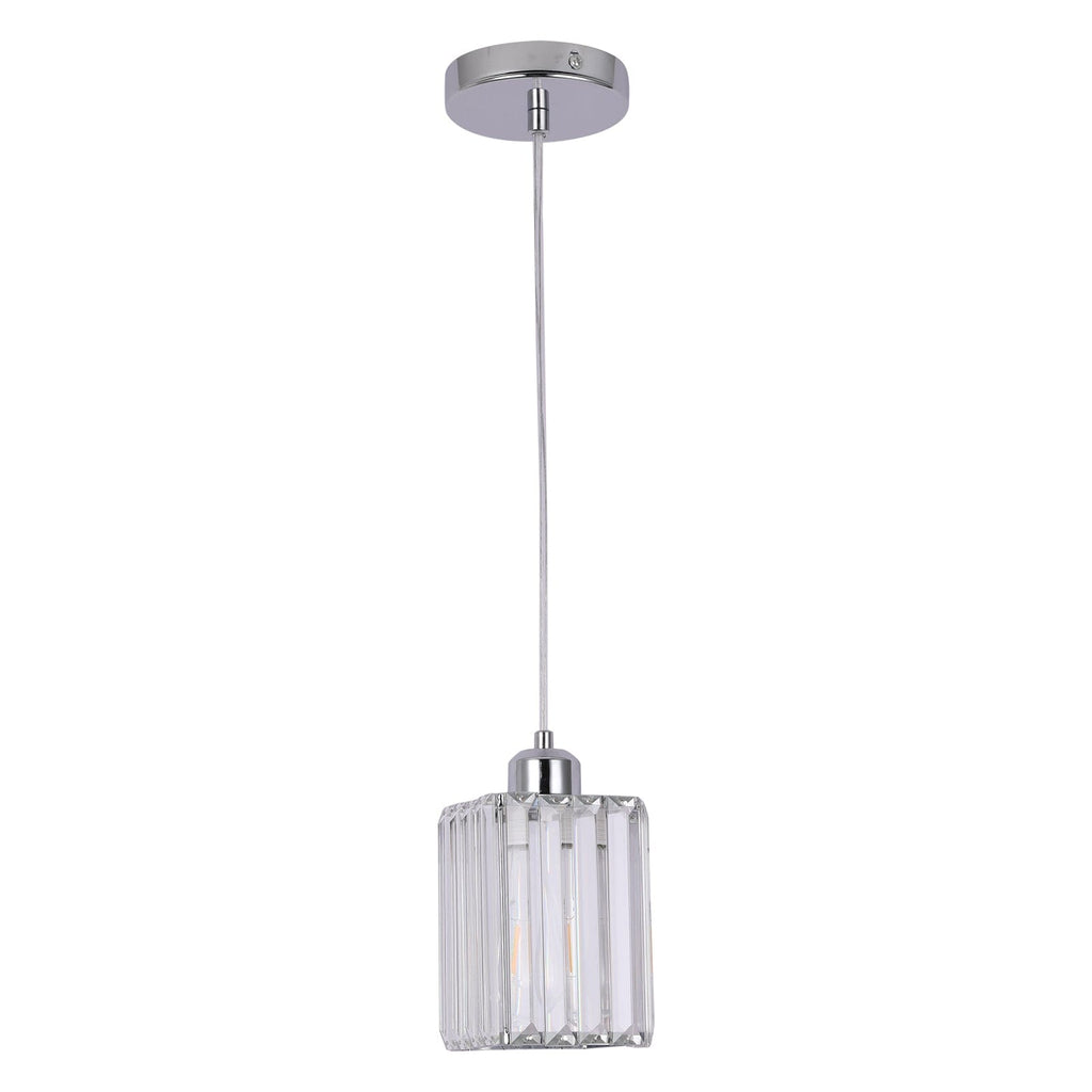 Liora Contemporary Crystal Glass Pendant Light For Living Rooms