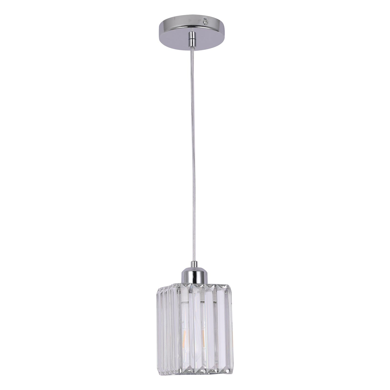 Liora Contemporary Crystal Glass Pendant Light For Living Rooms
