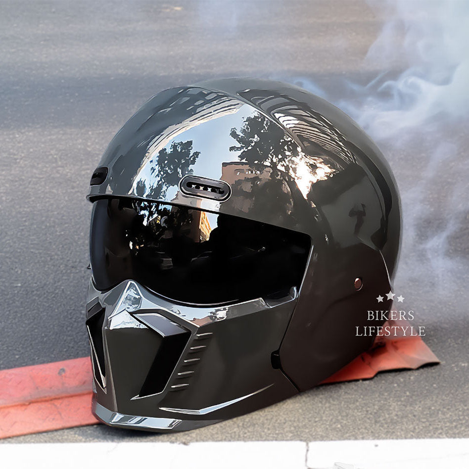 レトロパイロットモーターサイクルヘルメット – DOTおよびECE認定、時代を超えたデザイン