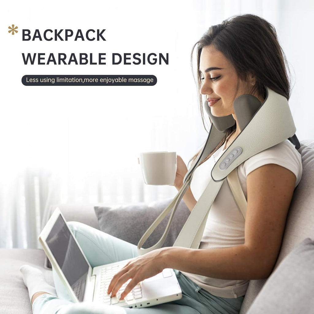 Elektrický masážní přístroj na krk a záda - Okamžitá úleva od bolesti