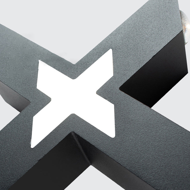 Averly X Shaped Waterproof LED Wall Light 4 Light Outdoor