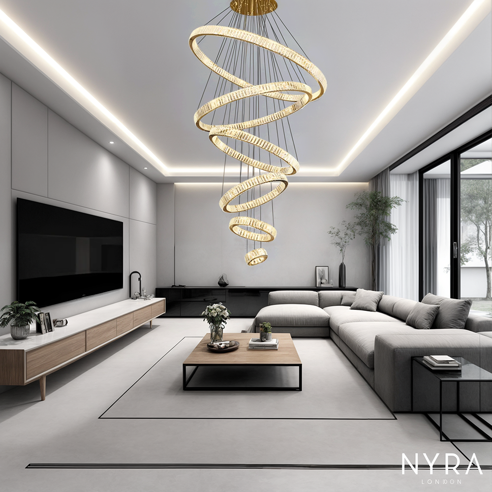 Aurelle Crystal Ring Chandelier