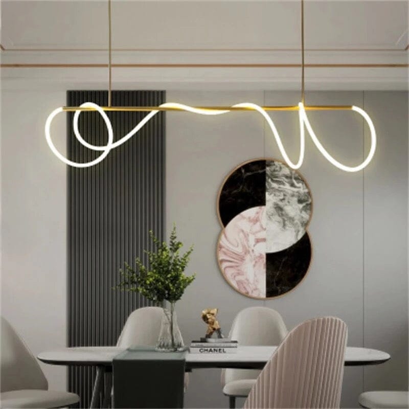 Novais Spiral Pendant Light For Modern Interiors With LED Glow