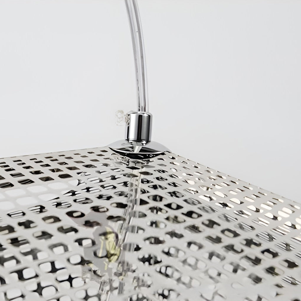 LichtDesign - מנורת תלייה עגולה גאומטרית עשויה מתכת אלקטרוליטית