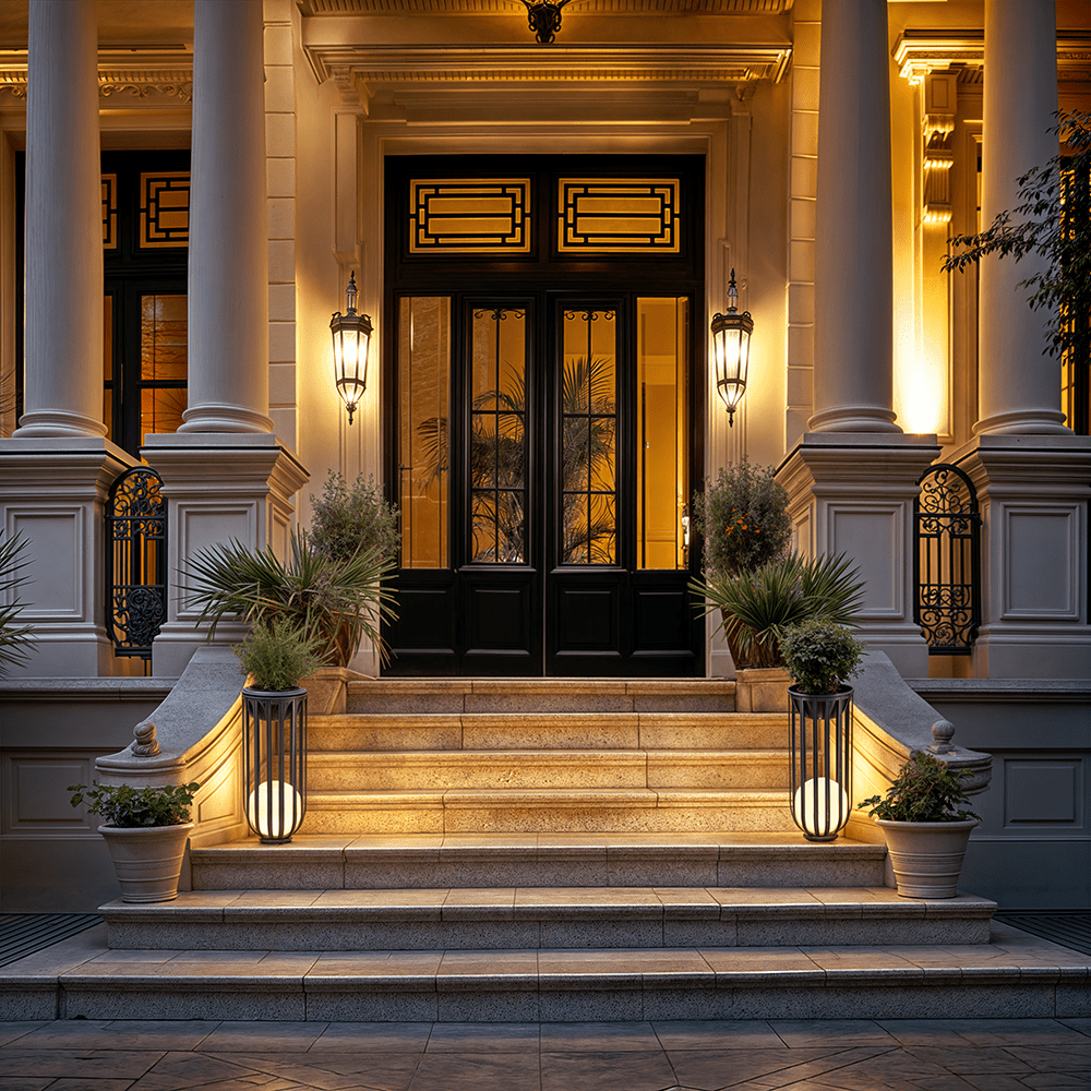 LyraBloom Flower Pot Table Lamp | Solar Outdoor Garden Light