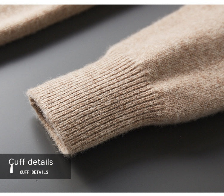 Payton: Svetr na půl zipu z 100% australské vlny