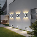 Averly X Shaped Waterproof LED Wall Light 4 Light Outdoor
