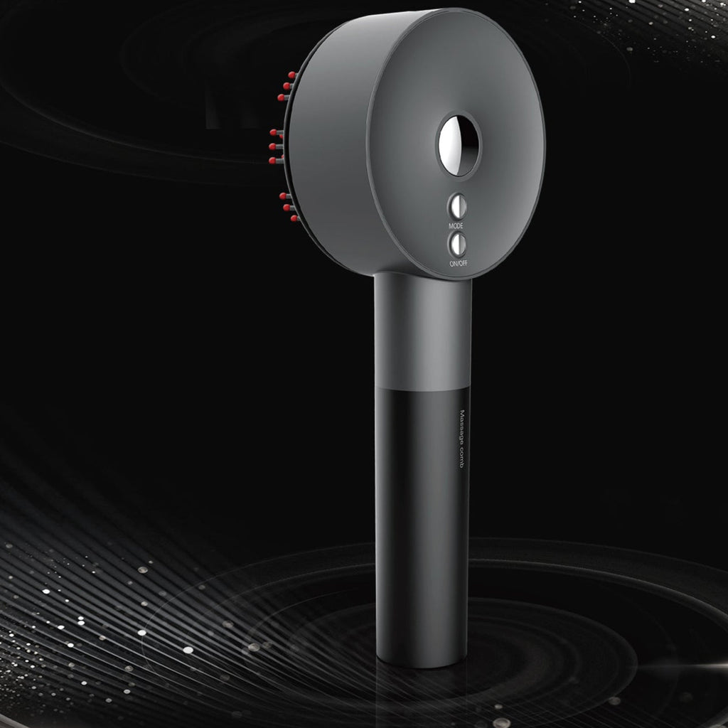 3-i-1 infrarød LED hårvekst hodebunnsmassasje børste med oljeterapi