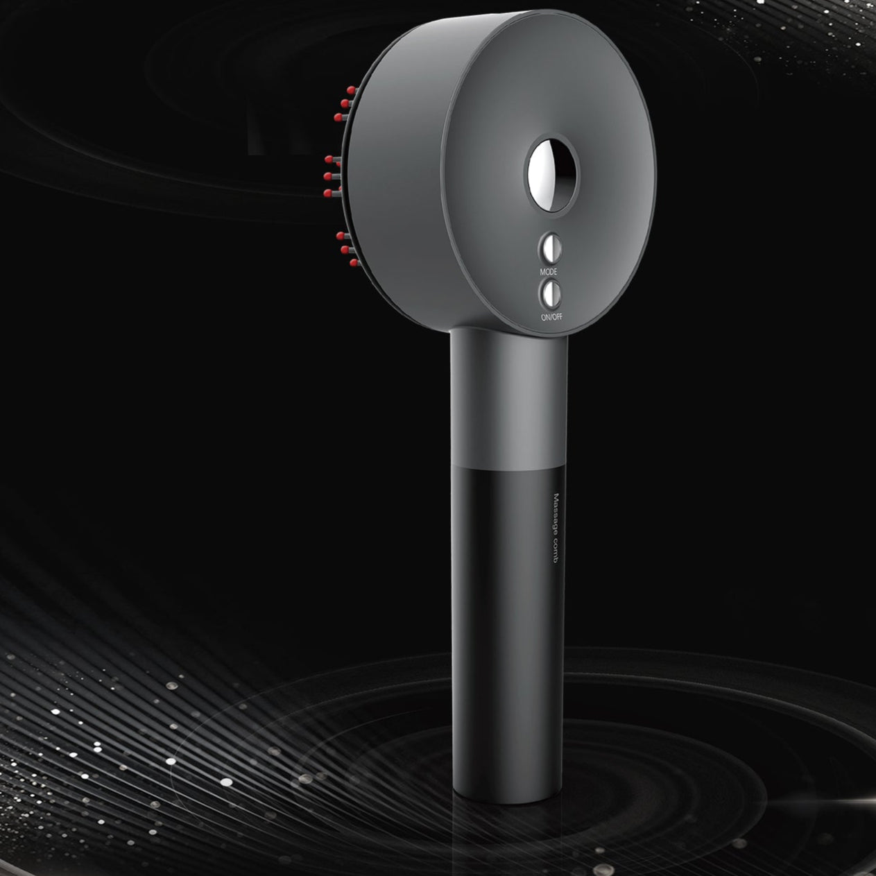 3-i-1 infrarød LED hårvekst hodebunnsmassasje børste med oljeterapi