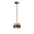 Lumostone | Natural Stone & Wood Pendant Lamp with Adjustable Cord