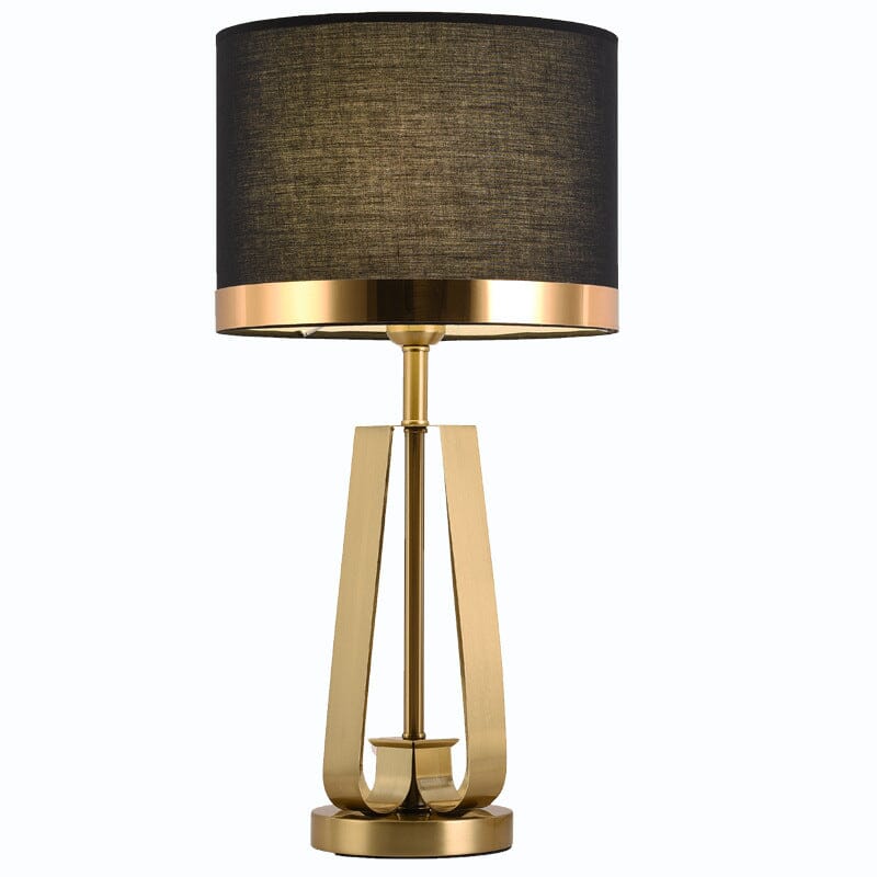 Solara Cone Lamp | Minimalist Gold Lamp With Warm Sculptural Light