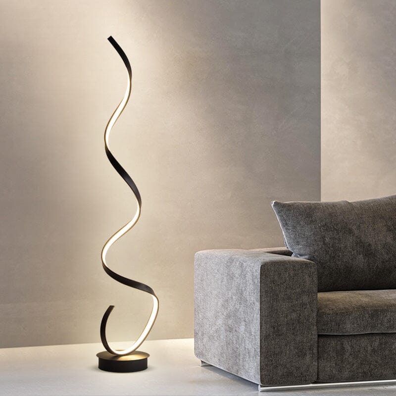 SpiraGlow Floor Lamp With Diffused Silicone Shade For Soft Ambient Glow