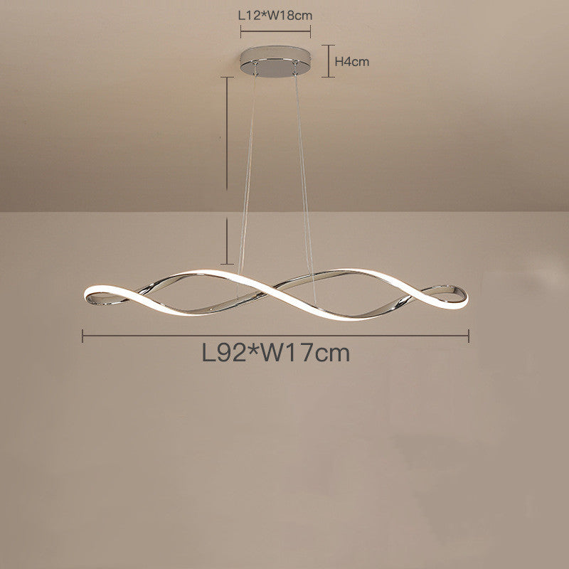 Asteris Spiral Chandelier Nordic Inspired Ceiling Light