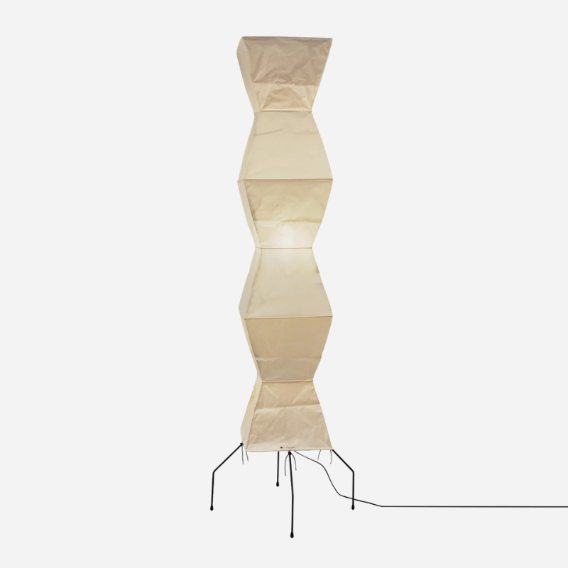 Aeris Tripod Floor Lamp With Handwoven Mulberry Paper Shade