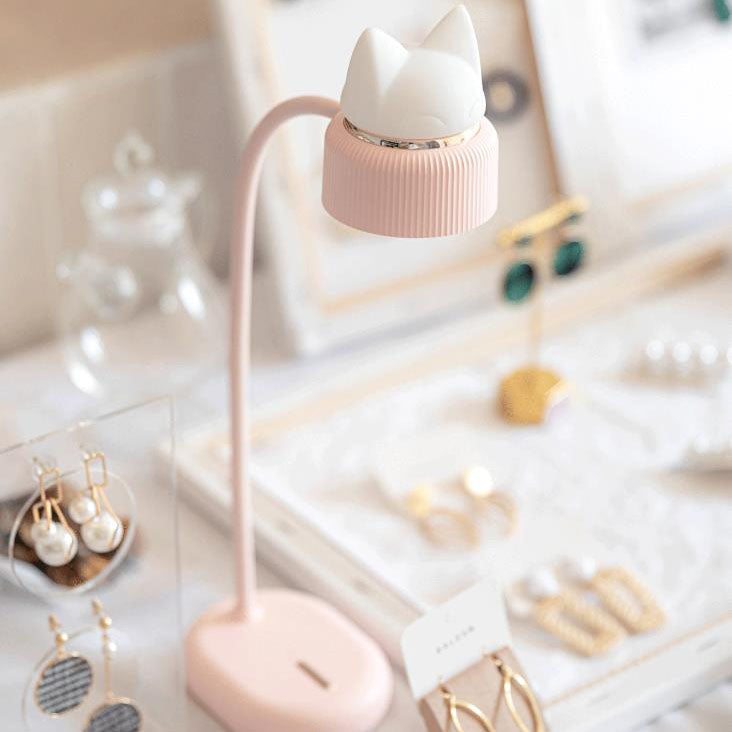 Nyra Clip On Cat Ear LED Desk Lamp For Eye Comfort