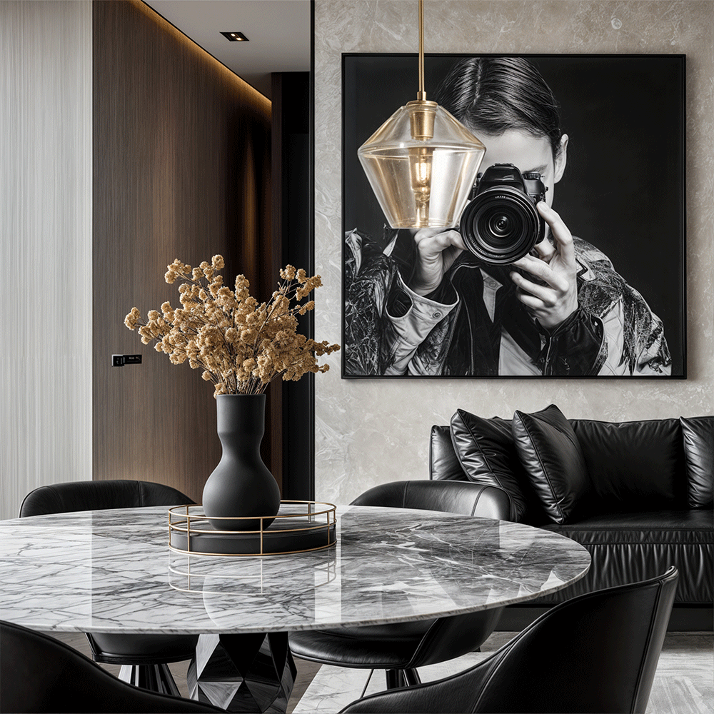 NovaLume LED Glass Pendant Light With Adjustable Height