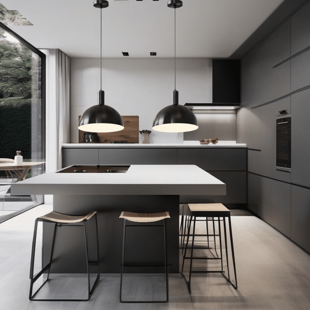 Aurelia Brass LED Pendant Light With Heat Resistant Shade